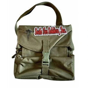 Socks For Soldiers Military Medical Hand Bag Satchel & Accessories Army Green